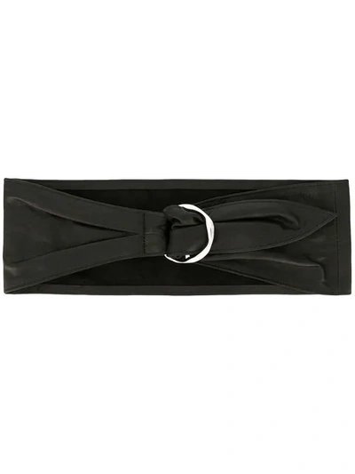 Shop Iro Buckle Waist Belt In Black