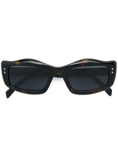 Shop Moschino Eyewear Ergonomic Square Sunglasses In Brown