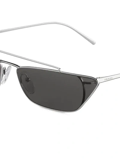 Shop Prada Ultravox Sunglasses In Metallic