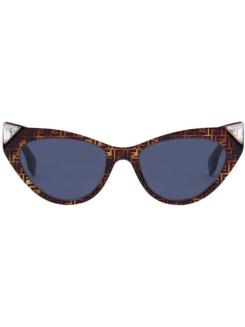 fendi logo cat eye sunglasses