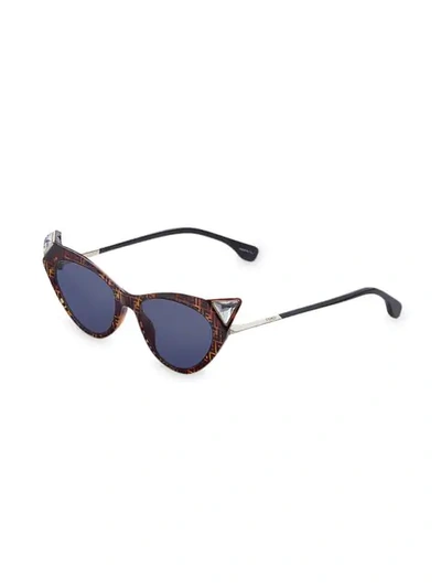 Shop Fendi Iridia Sunglasses In Brown