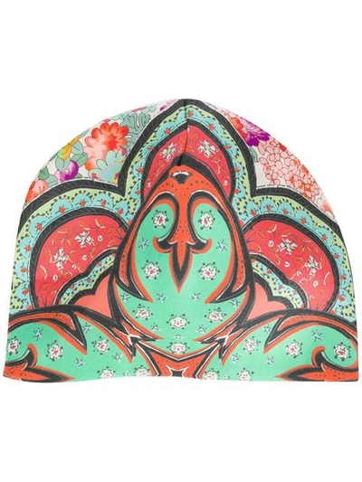 Shop Etro Paisley Print Cap - Multicolour