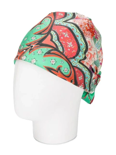 Shop Etro Paisley Print Cap - Multicolour