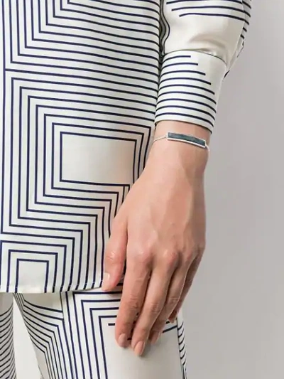 Shop Monica Vinader Baja Facet Labradorite Bracelet In Grey