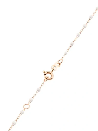 Shop Gigi Clozeau White 18kt Rose Gold Beaded Necklace