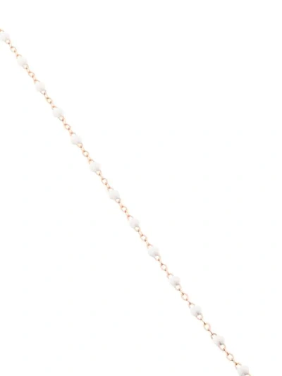Gigi Clozeau White 18kt Rose Gold  Beaded Necklace In White