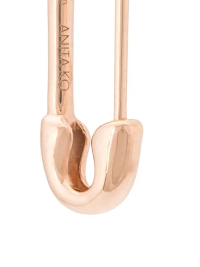 Shop Anita Ko 18kt Rose Gold Safety Clip Earring