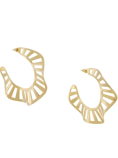 twisted hoop earrings