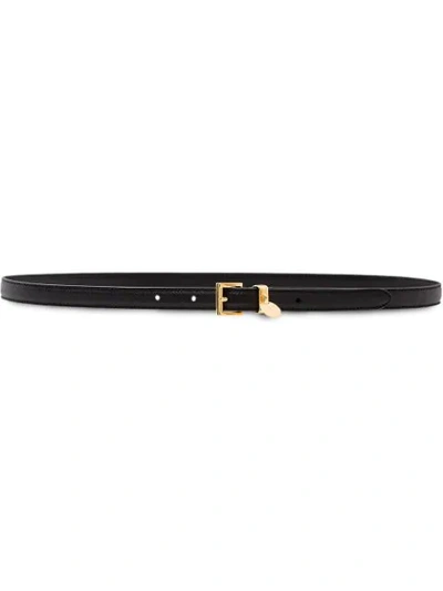 Shop Prada Buckle Belt In Black
