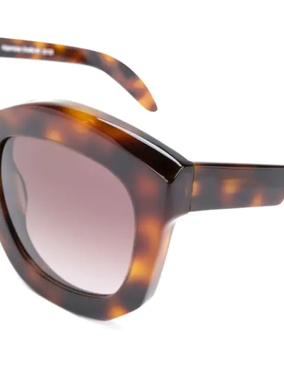 Shop Kuboraum B2 Sunglasses In Brown