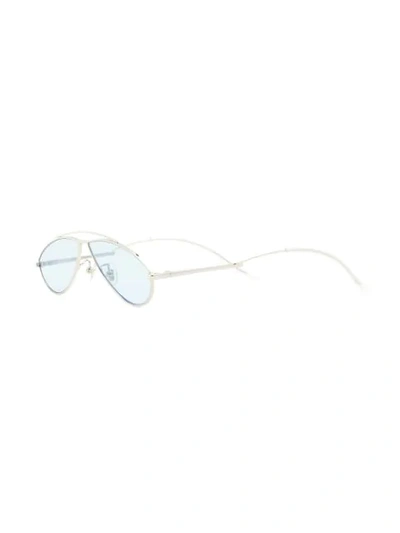 Shop Gentle Monster Kujo 02(b) Sunglasses In Silver