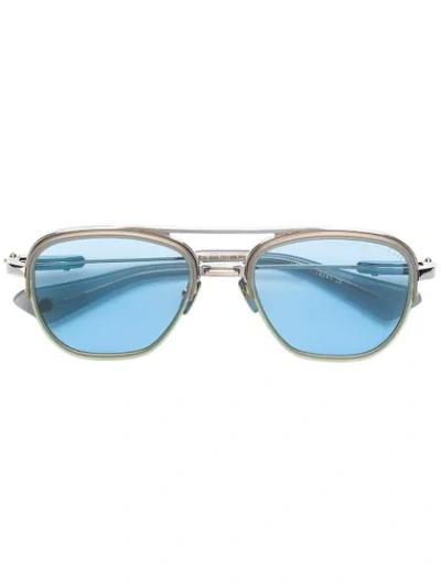 Shop Dita Eyewear Rikton Type Sunglasses In Metallic