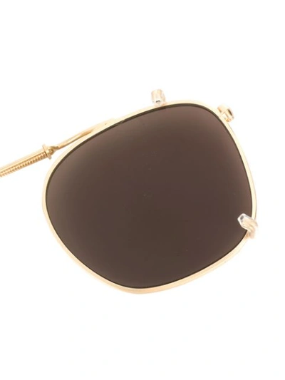 Shop Matsuda Layer Effect Sunglasses In Mbr Brown