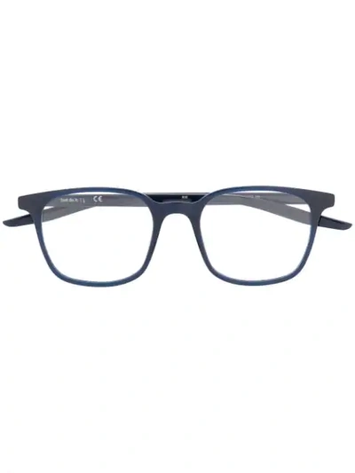 Shop Nike Square Frame Optical Glasses In Blue