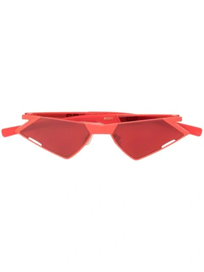 Shop Gentle Monster Scon R1 Sunglasses In Red