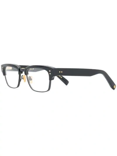 Shop Dita Eyewear Statesman Restangular Glasses - Black