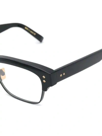 Shop Dita Eyewear Statesman Restangular Glasses - Black