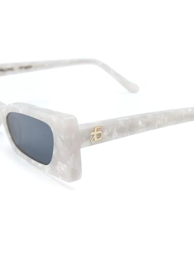 Shop Roberi & Fraud Geraldine Sunglasses In White
