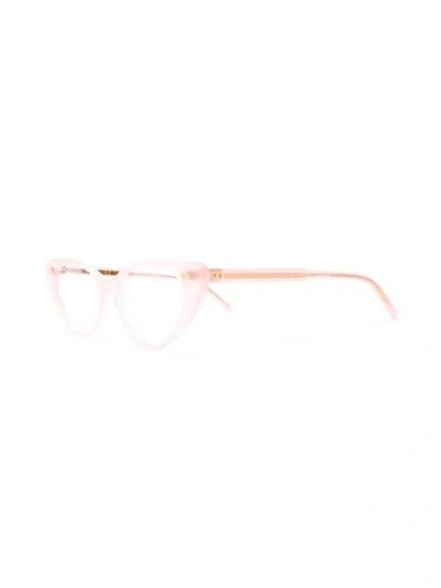 Shop Cutler And Gross Cat-eye Glasses In Pink