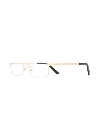 Shop Cartier Gold Square Glasses