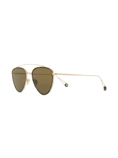 Shop Ahlem Place Des Pyramides Sunglasses - Metallic