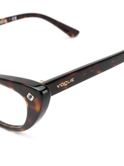 Shop Vogue Eyewear X Gigi Hadid Cat Eye Glasses - Black