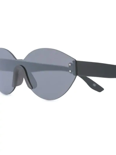 Shop Yeezy Oval Sunglasses In Grey