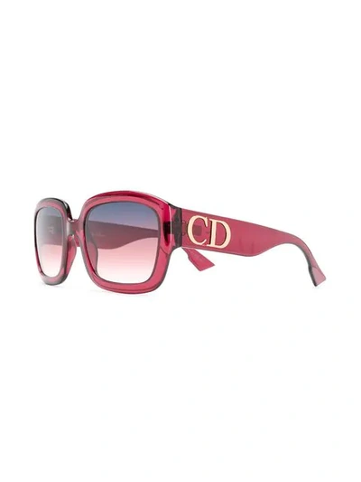 Shop Dior Eckige Sonnenbrille In Lhfff