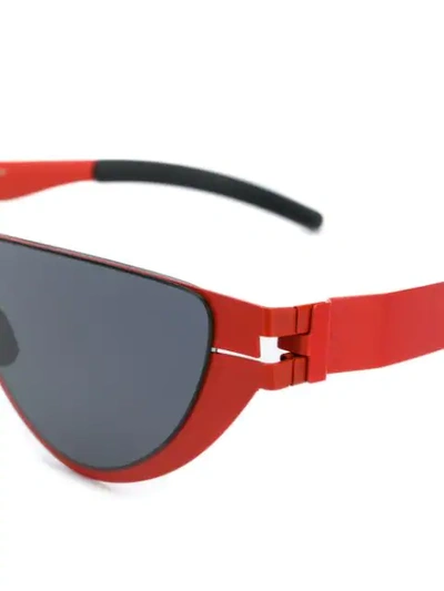 Shop Martine Rose X  Cat Eye Sunglasses In Red