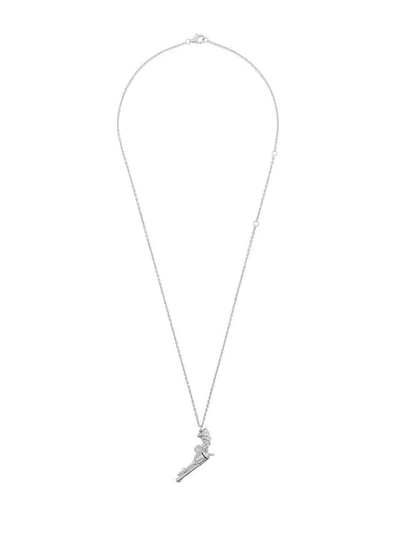 Shop Kasun London Gun Pendant Necklace In Metallic