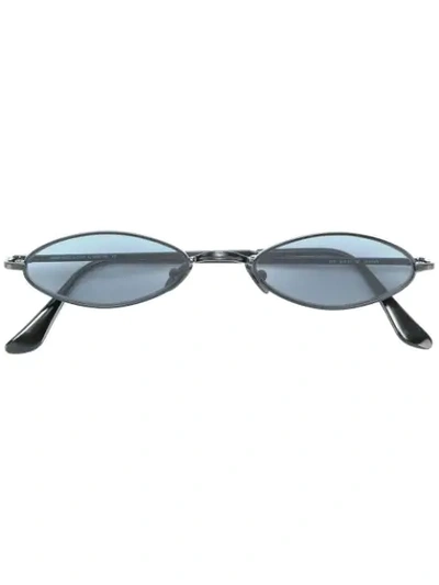 Shop Spektre Oval Sunglasses In Black