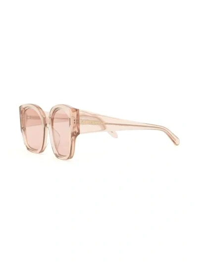 Shop Karen Walker Checkmate Alternative-fit Sunglasses In Pink