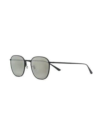 Shop Oliver Peoples Board Meeting 2 Round-frame Sunglasses In Grey