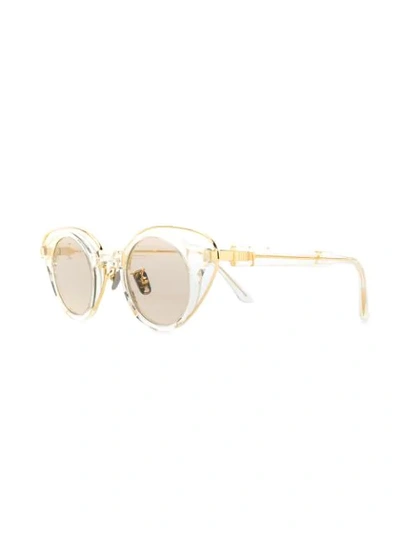 Shop Kuboraum Cat Eye Sunglasses In Gold