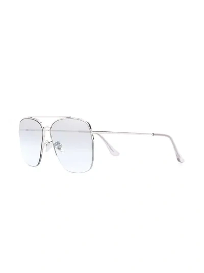 Shop Retrosuperfuture Nazionale Sunglasses - Silver Ombre