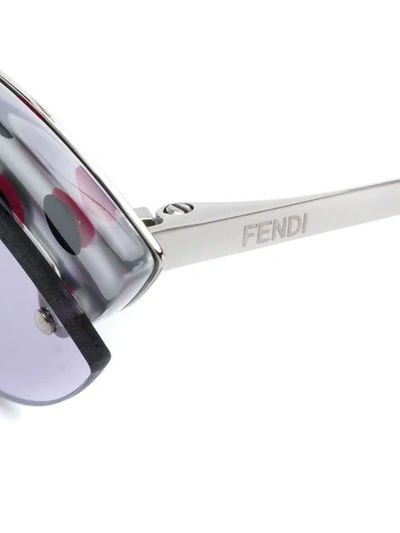 Shop Fendi Cat Eye Sunglasses In Purple