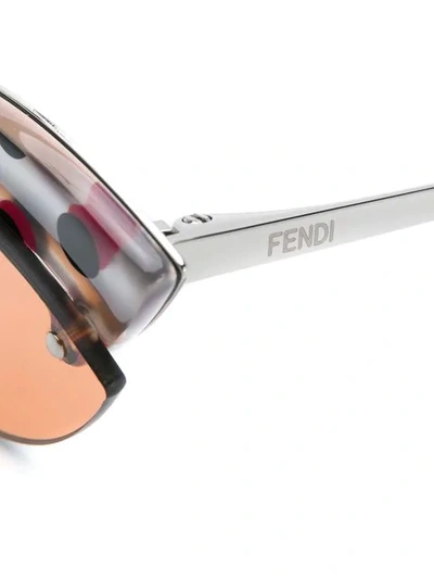 Shop Fendi Cat Eye Sunglasses In Orange