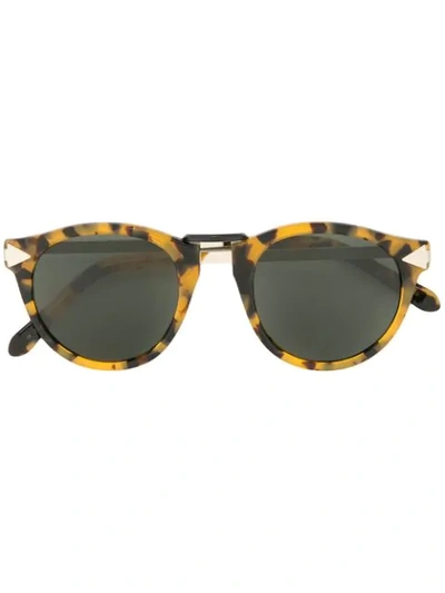 Shop Karen Walker Helter Skelter Sunglasses In Brown