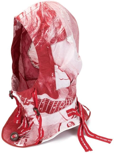 Takahiromiyashita The Soloist Photographic Print Hood In Red