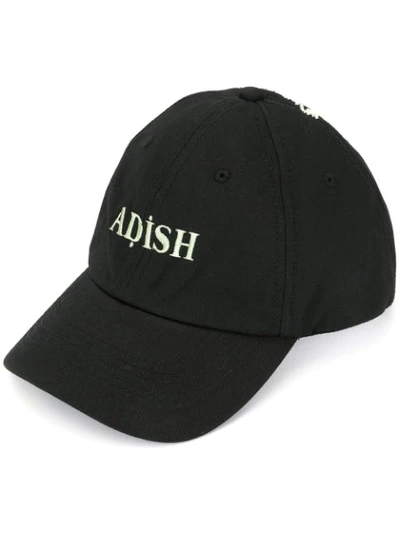 ADISH EMBROIDERED BASEBALL CAP - 黑色