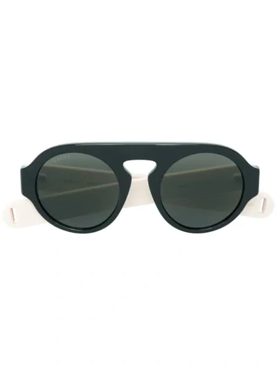 Shop Gucci Eyewear Aviator-style Sunglasses - Black