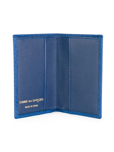 Shop Comme Des Garçons Luxury Group Billfold Wallet In Blue