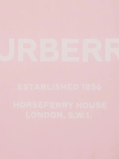 Shop Burberry Horseferry Print Silk Square Scarf In Pink
