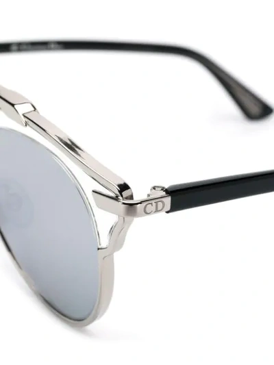 Shop Dior So Real Sunglasses In Metallic