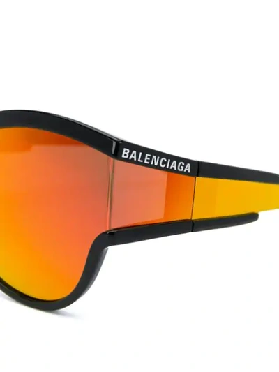 BALENCIAGA EYEWEAR UNLIMITED ROUND SUNGLASSES - 黑色