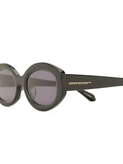 Shop Karen Walker Alternative Fit Bishop Sunglasses In Black
