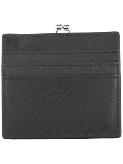 Shop Yohji Yamamoto Clasp Wallet - Black