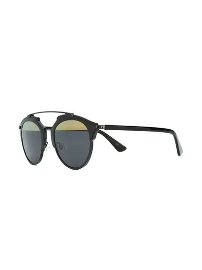 Shop Dior 'so Real' Sunglasses In Black