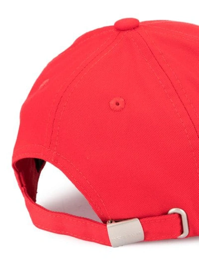 BOTTER EMBROIDERED LOGO BASEBALL CAP - 红色