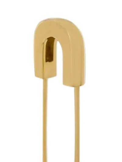 Shop Ambush Teddy Safety Pin Earring - Metallic